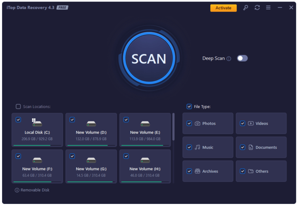 iTop Data Recovery: User-Friendly Interface and Extensive File Format Support ( Free&nbsp;License)