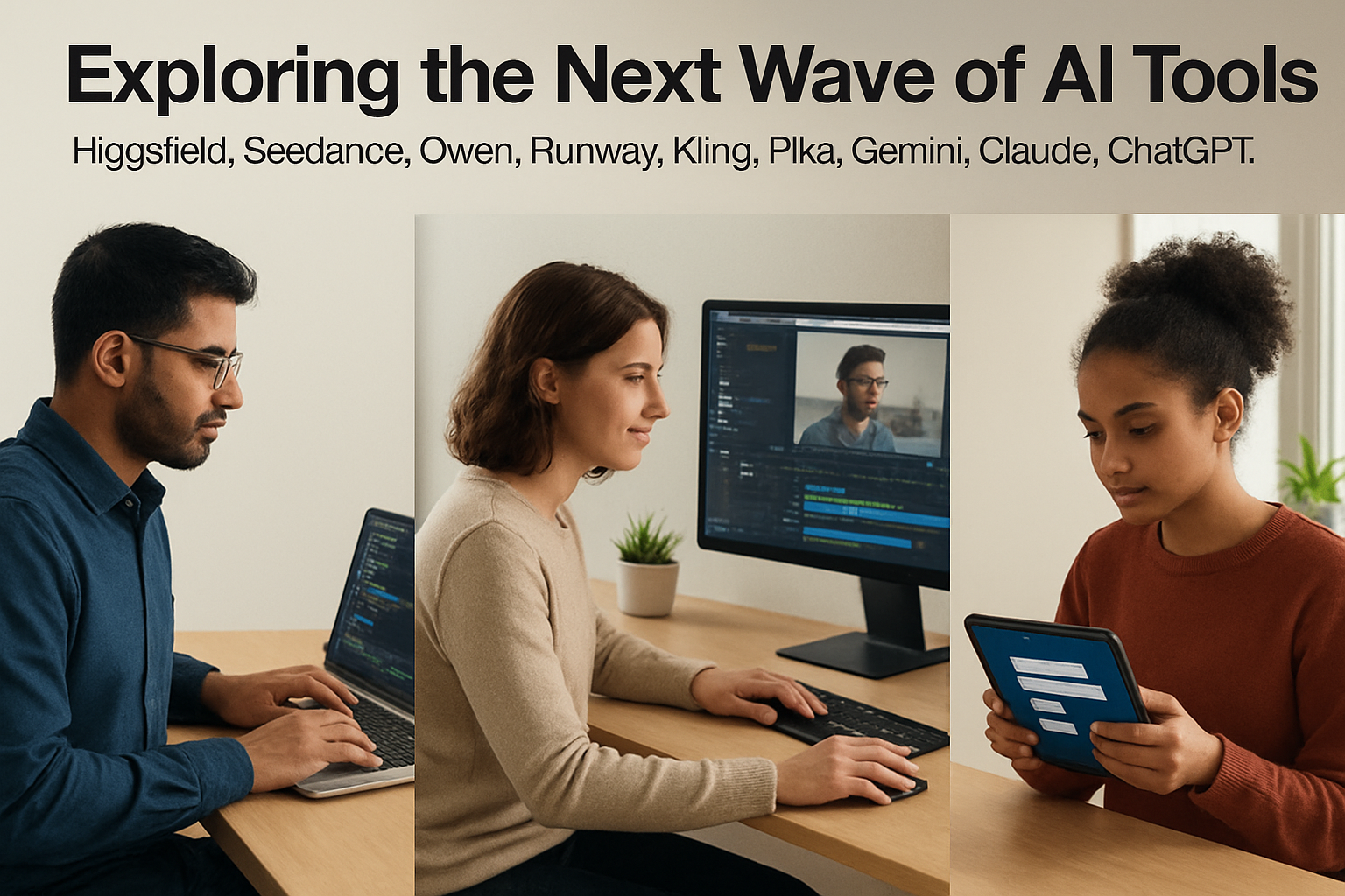 Exploring the Next Wave of AI Tools: Higgsfield, Seedance, Qwen, Runway, Kling, Pika, Gemini, Claude, ChatGPT, and Copilot