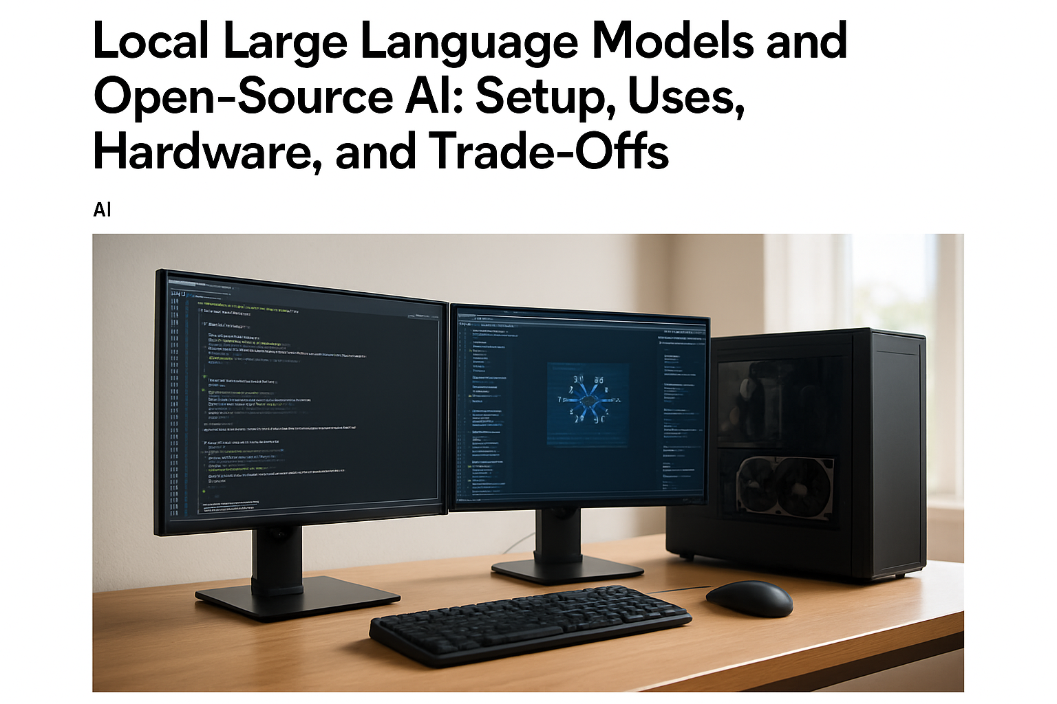 Local Large Language Models and Open-Source AI: Setup, Uses, Hardware, and Trade-Offs