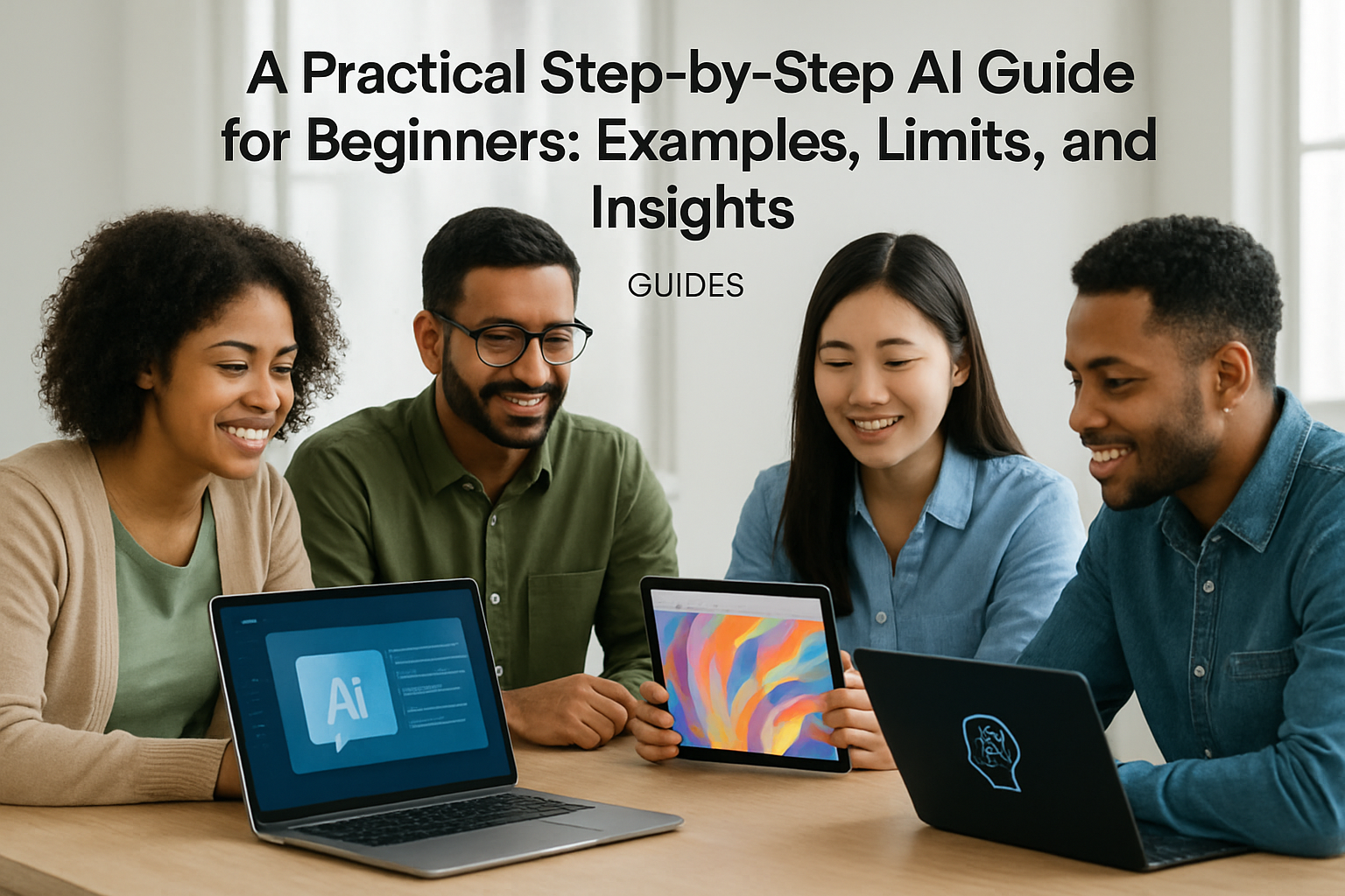 A Practical Step-by-Step AI Guide for Beginners: Examples, Limits, and Insights