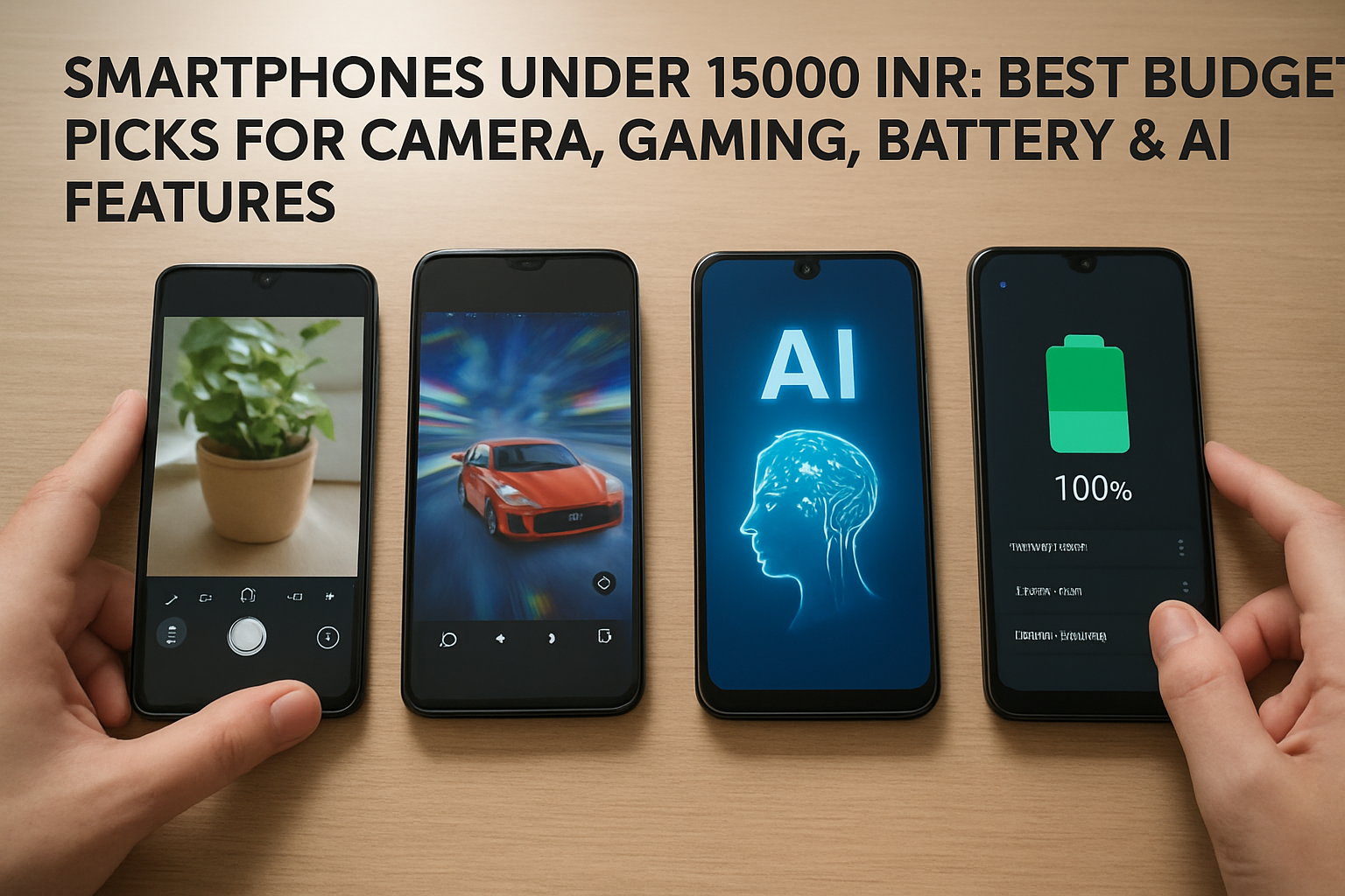 Smartphones Under 15000 INR: Best Budget Picks for Camera, Gaming, Battery & AI Features
