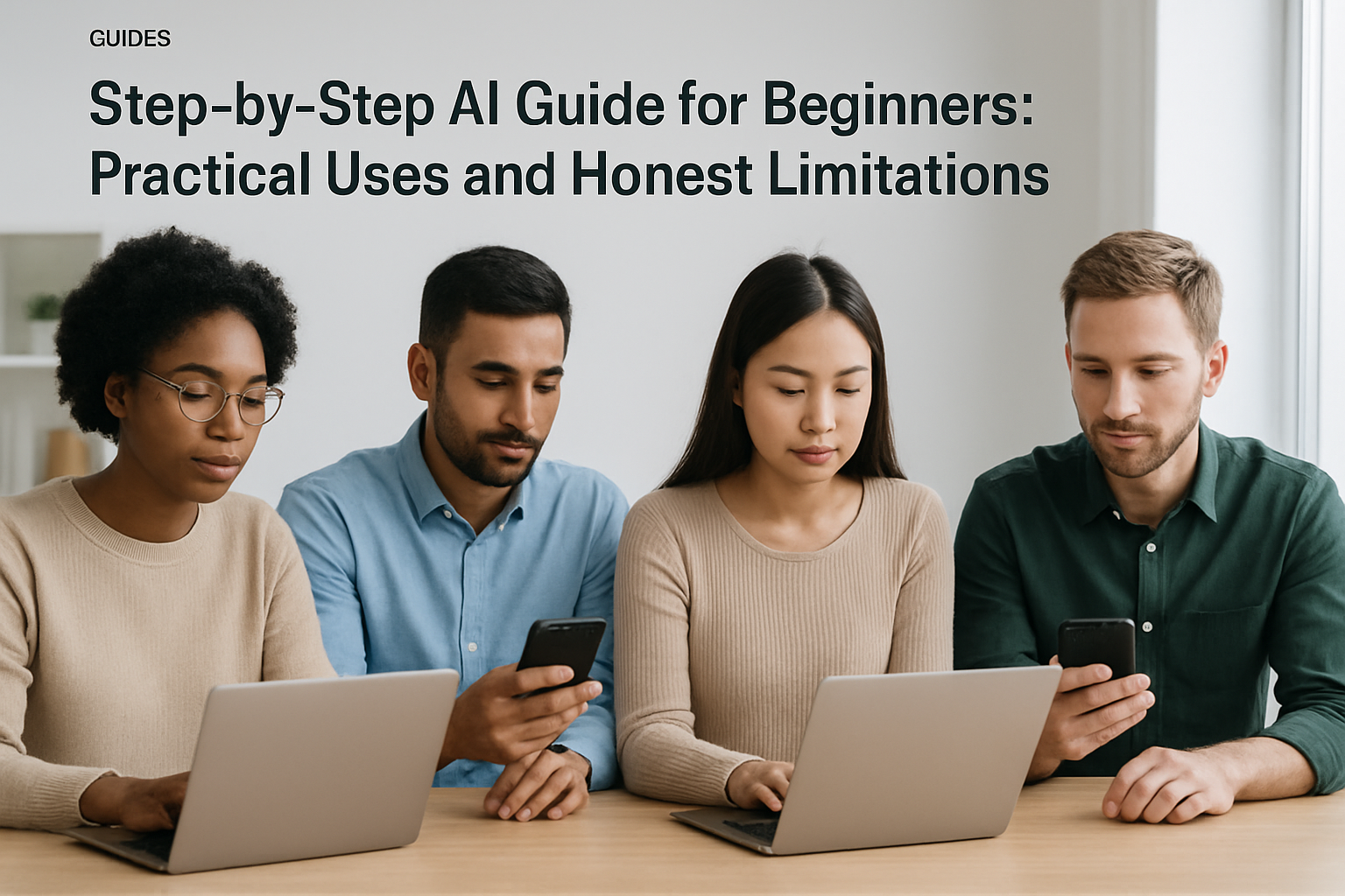 Step-by-Step AI Guide for Beginners: Practical Uses and Honest Limitations