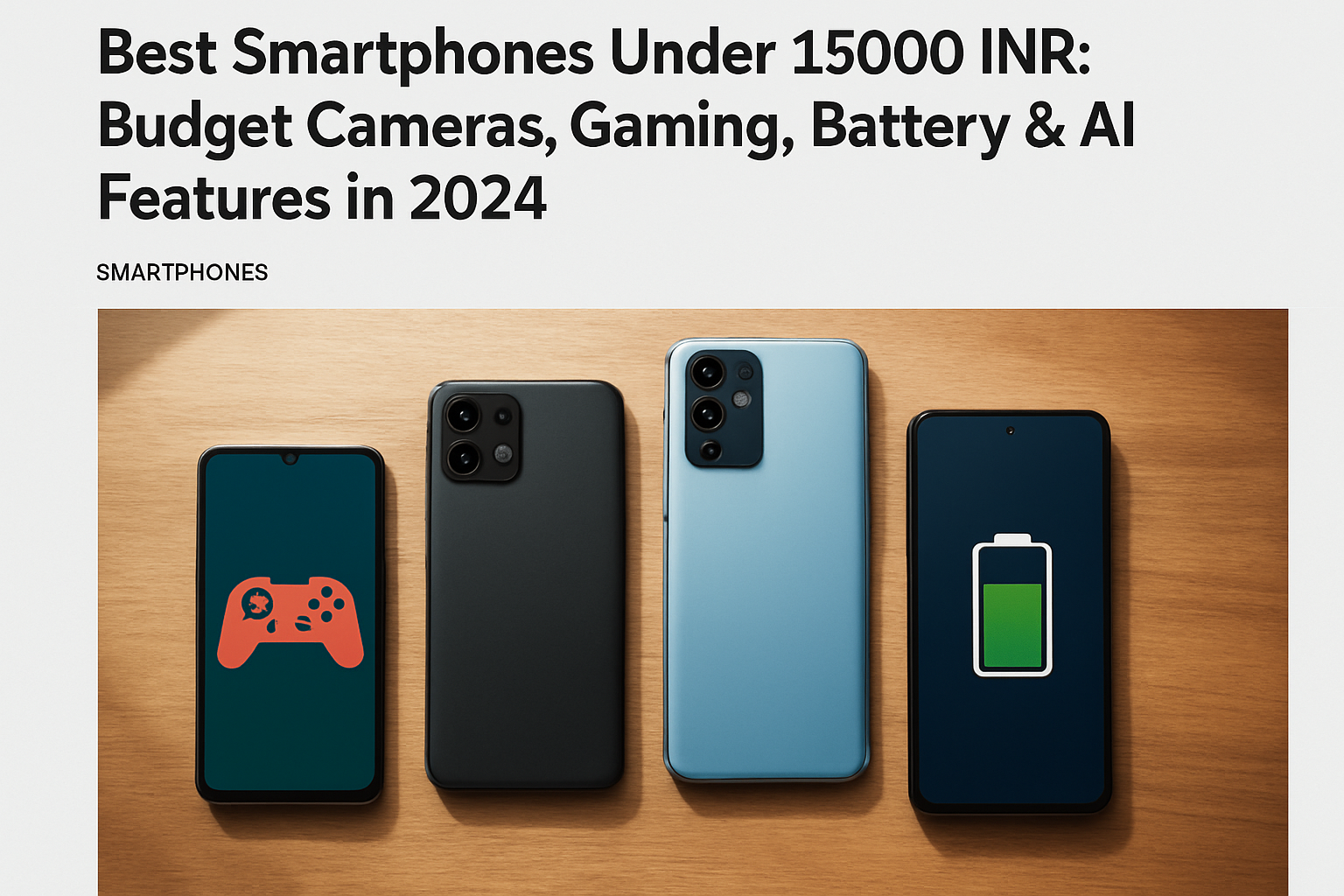 Best Smartphones Under 15000 INR: Budget Cameras, Gaming, Battery & AI Features in 2024