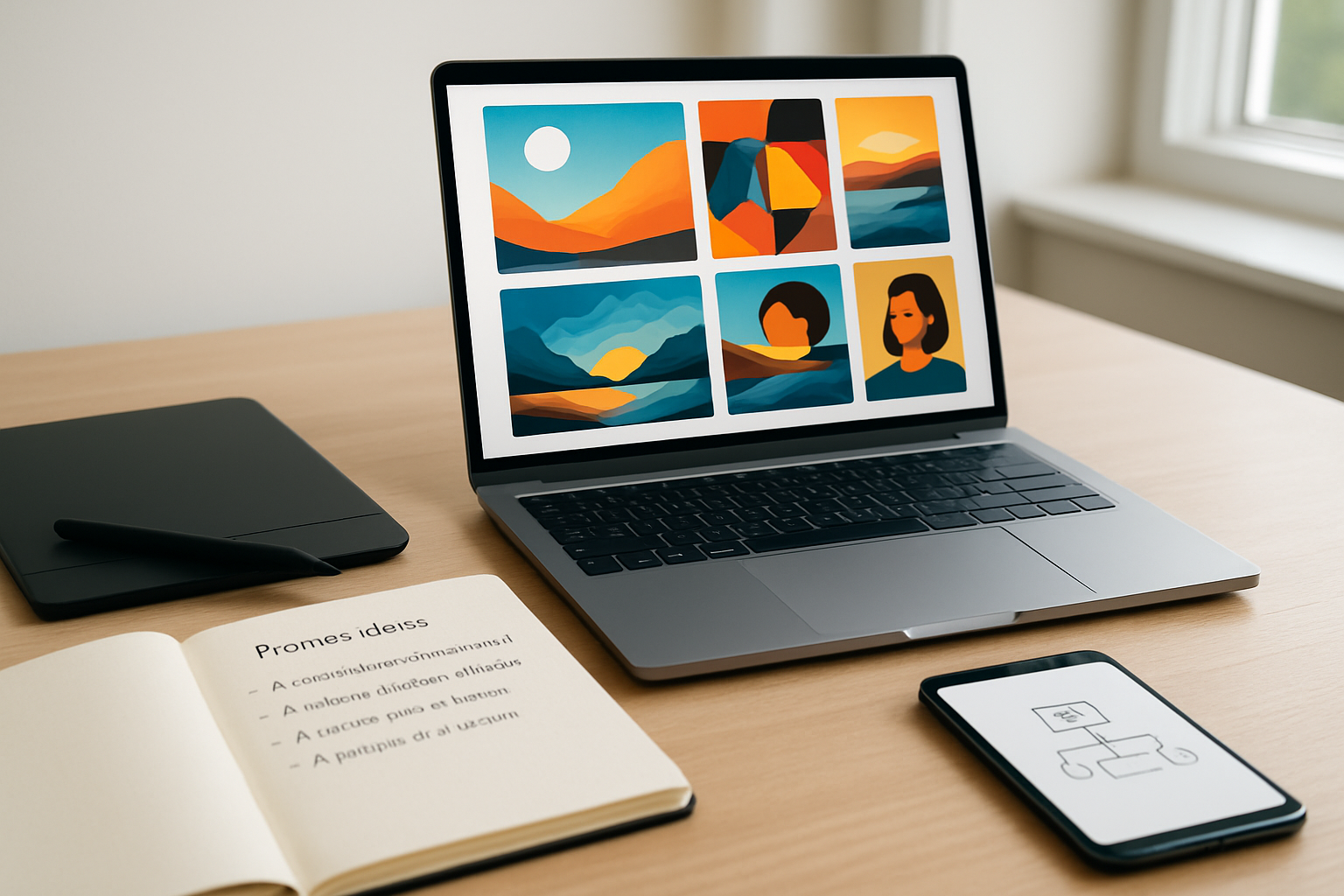 Boosting Creative Productivity with AI Image Generation and Prompt Workflows