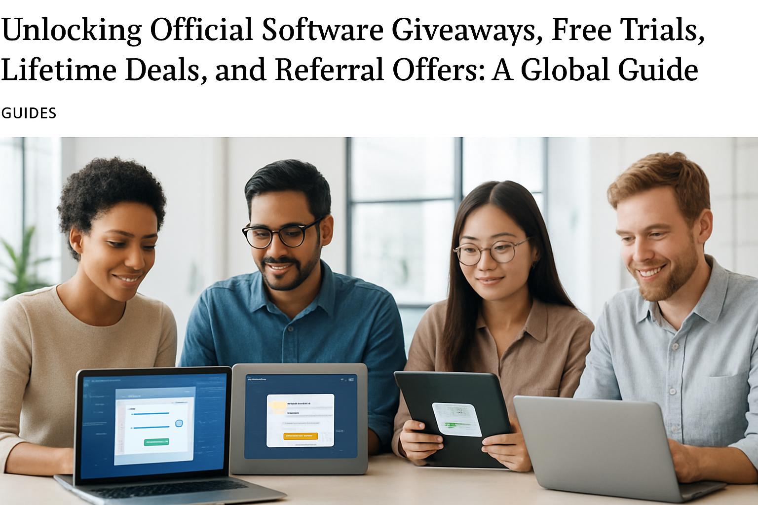 Unlocking Official Software Giveaways, Free Trials, Lifetime Deals, and Referral Offers: A Global Guide