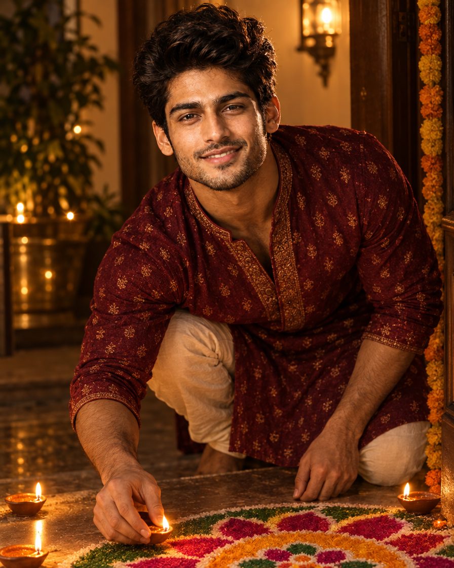 Diwali Rangoli AI Photo Editing Prompt 2026