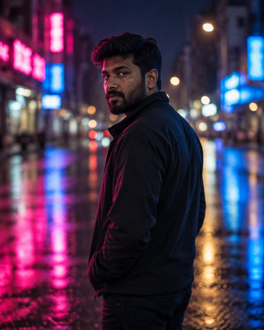 Night Street Cinematic AI Photo Editing Prompts 2026